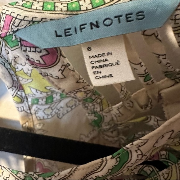 Anthropologie Leifnotes silk tank blouse. - Picture 5 of 6